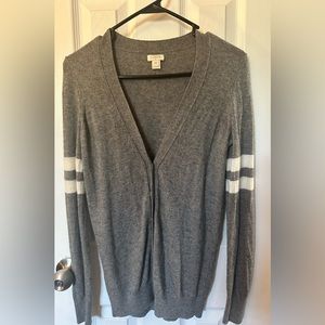 Jcrew wool blend cardigan gray